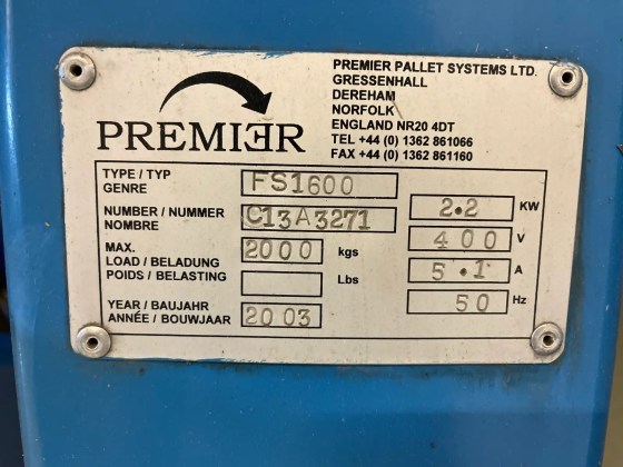 Premier FS1600 Pallet Inverter Pic 008